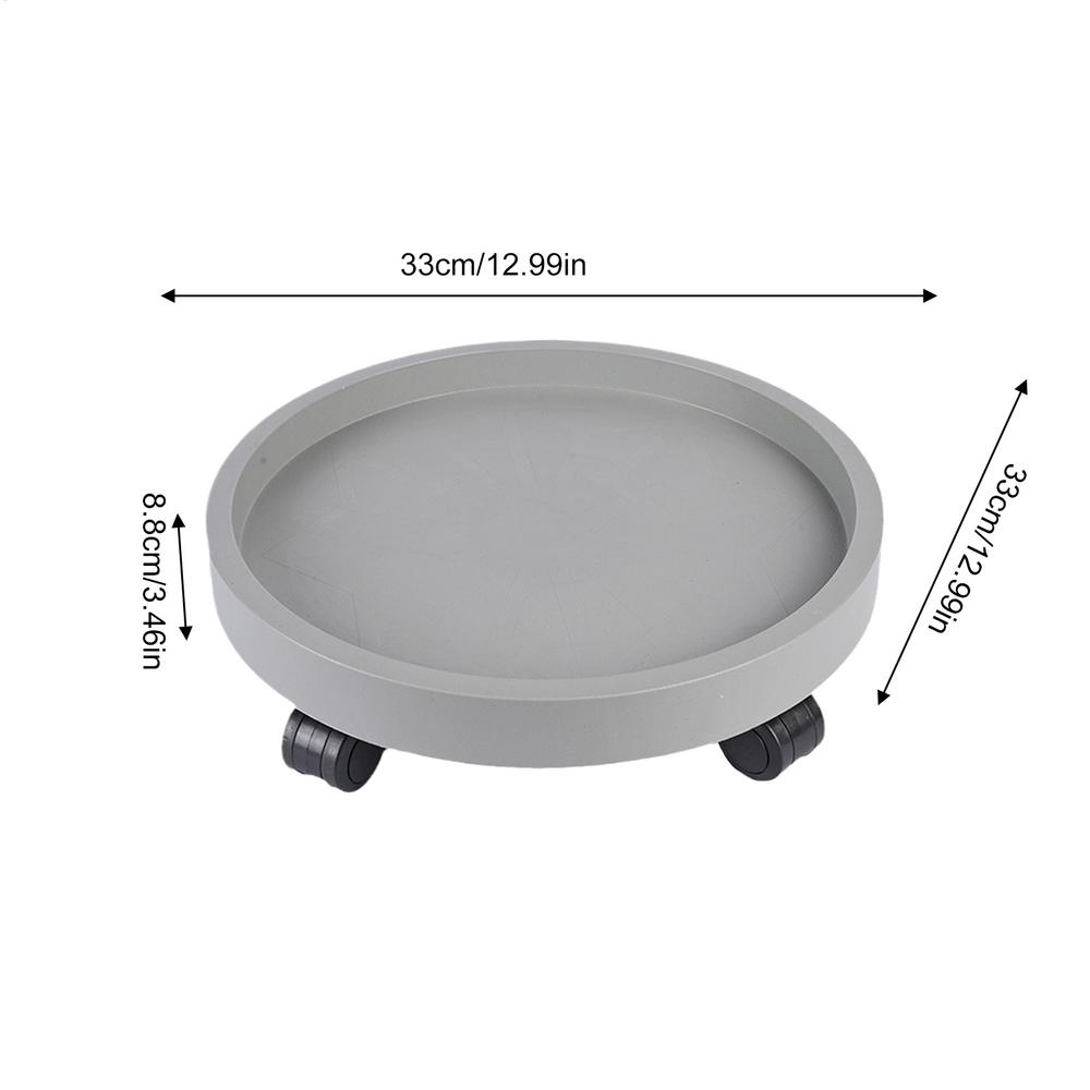 

Круглый поднос Тележка для растений Подставка для цветочного горшка С колесом Тачка Патио Держатель для растений Тележка Многофункциональная основа для цветочного диска