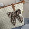 2Pcs Fashionable Bowknot Shaped Keychain With Metal Hardware Ideal For Gift Giving or Daily Use Item Carry Keyrings