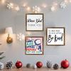 Double Layer Wooden Photo Frame Living Room Desktop Restaurant Wall Background Decoration