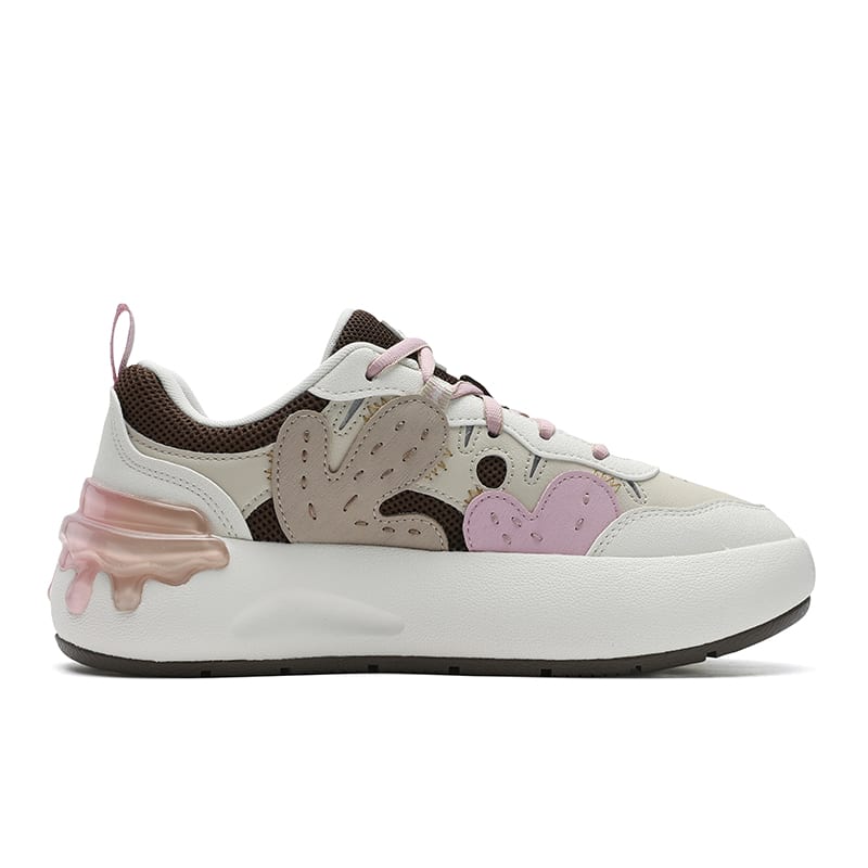 Fila CACTI Cactus Shoe Lightweight And Breathable Low Top Skateboard Shoes Women's White Brown F12W531208FAC