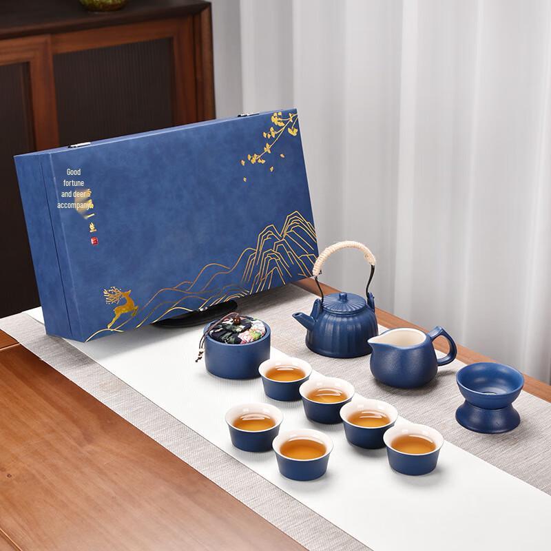 Yuzhuxun Japanese Black Pottery Kung Fu Tea Set