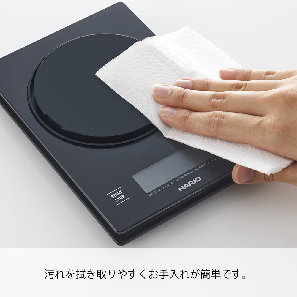 HARIO V60 Metal Drip Hairline Coffee Scale, Silver, Scale, Measurement, Gift, VSTMN-2000HSV