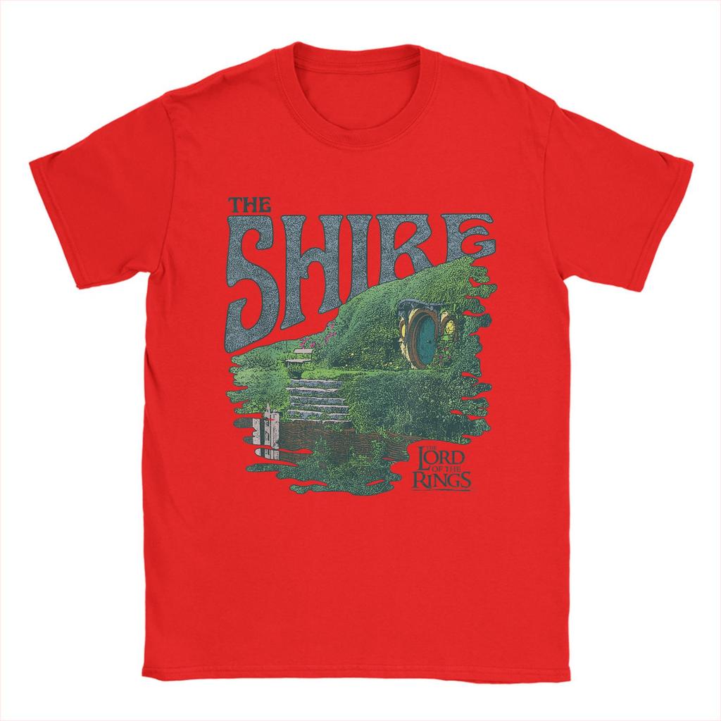 The Shire L-Lords Of The R-Rings T-Shirt for Men  Casual Pure Cotton Tee Shirt Crew Neck Short Sleeve T Shirt Printing Clothing