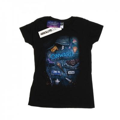 Womens/Ladies Onward Jacket Detail Cotton T-Shirt