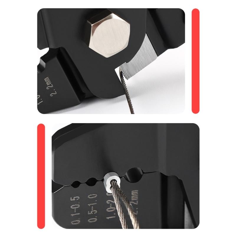 Angel-Crimpwerkzeug Angel-Draht-Schnur-Crimp-Montage-Set Angelzange Drahtseil Vorfach Crimpwerkzeug Angel-Crimp