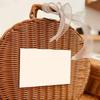 Handmade Travel Suitcase Vintage Picnic Basket Cosmetic Sundries Organizer Gift Box  Makeup