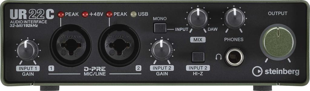 Steinberg Steinberg Audio Interface Green UR22C GN USB3.0 32bit/192kHz