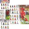 Colorful Football Star Wooden Minifigure Building Blocks Set For Kids With 50-100 Pieces