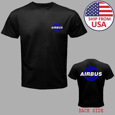 Compagnia Aerea Airbus Uomo Nero Taglia S-5XL