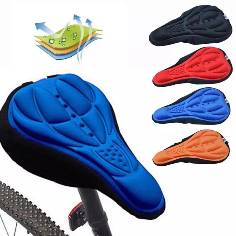 Bicycle Saddles Cover 3D Padded Wide Gel Foam Cushion For Mountain Exercise Road Bikes Soft Comfortable Seat Upgrade