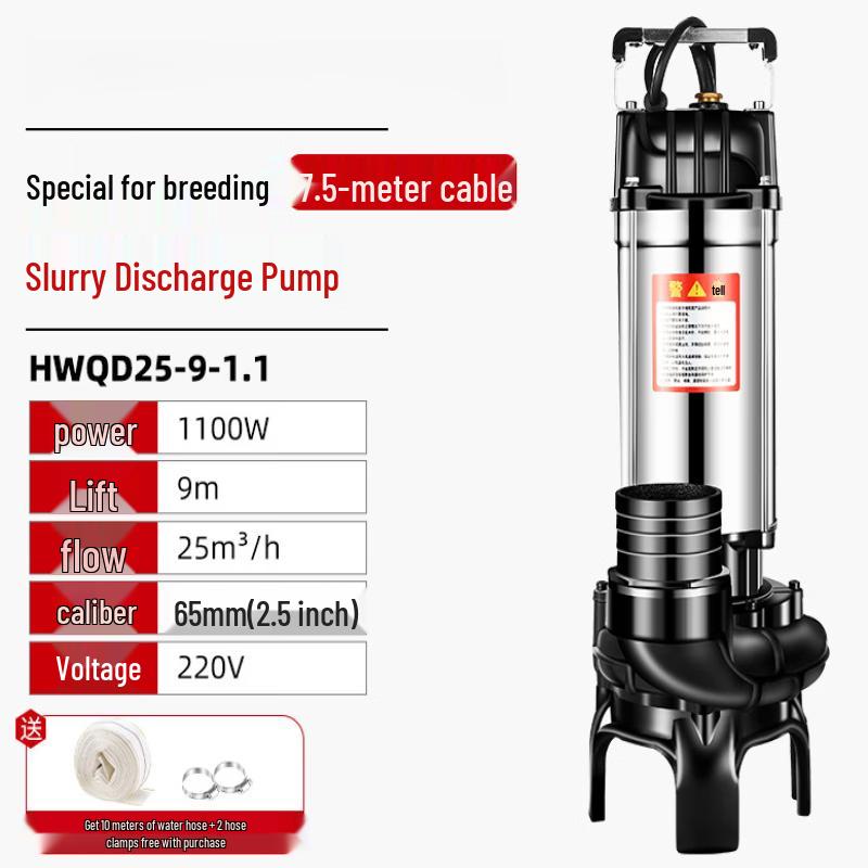 

1.1KW 2.5-inch 220V Submersible Slurry Pump