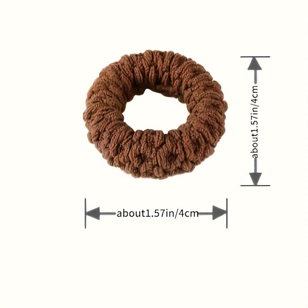 High Elasticity Thick Hair Band Set for Women - Elegant and Sweet Solid Color Pill Band, Soft and Not Tight Hairstyle, Suitable for Adults