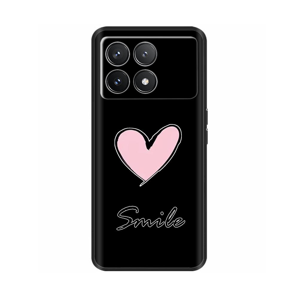 For Xiaomi Poco F6 Pro Case Cover For Xiaomi Poco F6 Pro 5G Phone Cover Cool Sweet Soft Smooth Liquid Silicone Fundas Shells