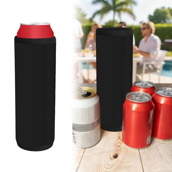 Dual Can Holder for Beer Soda Insulated PLA Can Cooler with Ergonomic Grip Quick Reload Outdoor Event Accessory