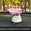 Panda Strawberry Bear Car & Scooter Phone Holder with Anti-Shake Suction Cup