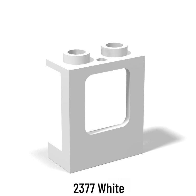 LEGO-Compatible 2377 Small Bricks 1x2x2 Square Wall Window Frame 60601 1 piece