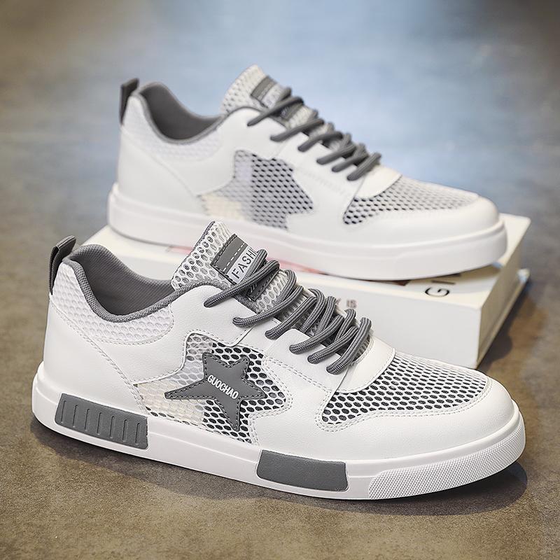 YRZL Mens Sneakers Outdoor Mesh Breathable Soft  Non Slip Walking Shoes Men Comfortable Casual Sport Shoes for Men