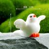 Cartoon Little White Dove Micro Landscape Succulent Plants DIY Horticultural Resin Crafts Ornament