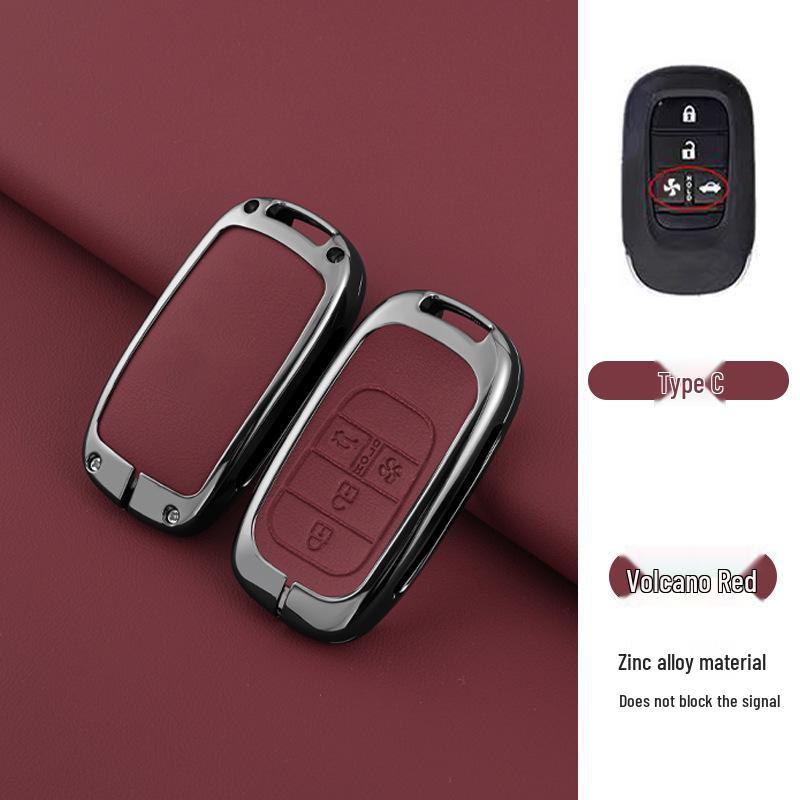 Stylish Metal Car Key Case for XRV, Fit, Vezel, URV, Fengfan, Xiangyu - Personalized Luxury Remote Shell Cover
