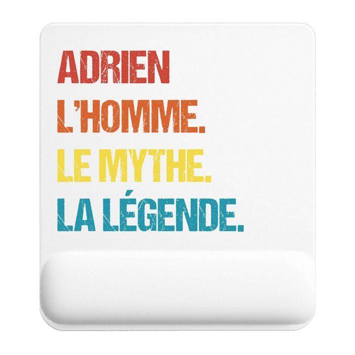Tapis de souris - PLANETEE - Adrien Mythe Légende Vintage - 22x18 cm - Surface lisse antidérapante - Sublimation HD