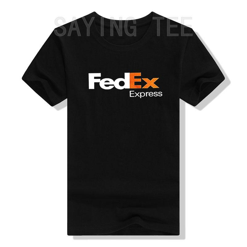 FedEx Unisex Mode Kurzarm Rundhals T-Shirt Grafik-Tees Lässig für Männer Frauen Lustige Blusen Baumwolle Arbeitskleidung Geschenke