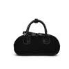 Vintage Matte Bowling Bag Women's High-end Sense Medieval Portable Pillow Bag Suede Shoulder Messenger Bag