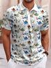 Men Hawaiian Pineapple 3D Print Polos Man Casual Short Sleeve Breathable Streetwear Fashion Summer Beach Top Outfit
