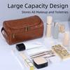 With Handle Men Toiletry Bag Waterproof Makeup Bag Durable Cosmetic Storage Bag  Business