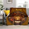 1PC Custom Name Autumn Harvest Festival outdooor Flannel blankets Throw Blanket All-Season Throw Gift Bedspread for Couch, Bed, Camping Holiday Birthd