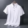 JIAOXIU Men's Seamless Ice Silk Polo Shirt