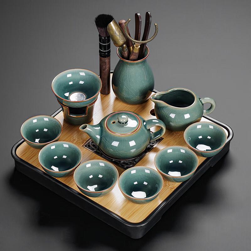 

Чайный набор Laino Ge Kiln с 6 чашками и 10 предметами для церемонии