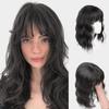 Curly Hair Rose Inner Mesh Natural Clip On Top Wig Replacement Hair Extensions For Women