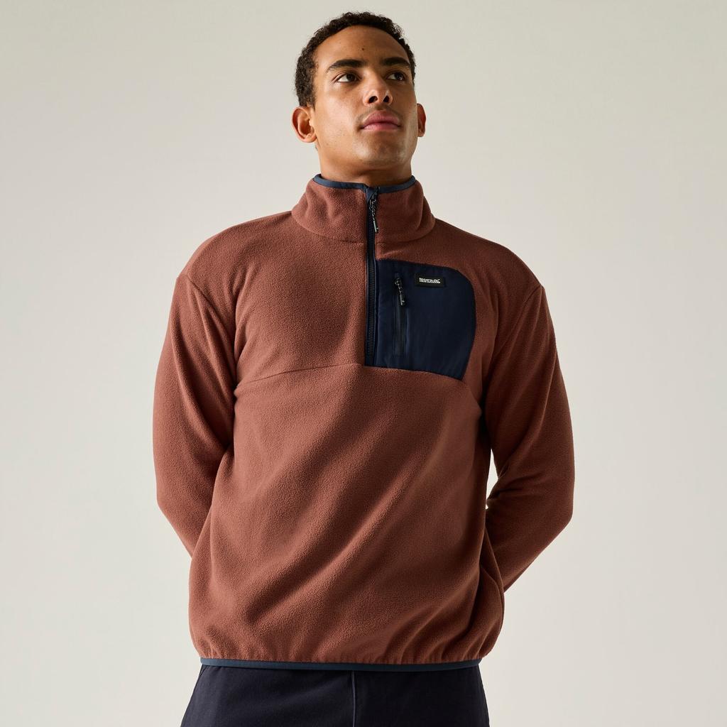 Regatta Mens Frankie Half Zip Fleece Top