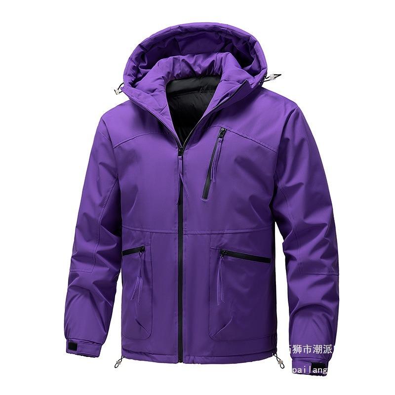 Fashion cotton-padded clothes High street trend casual handsome loose version thickened warm hooded cotton clothes