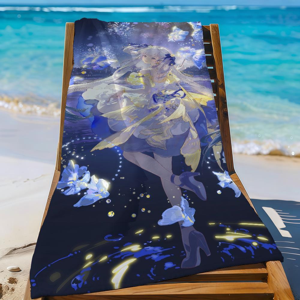 Game WuWa J-Jinhsis Towel Sports Quick Dry Travel Camping Gear Sandproof Soft Light Large Beach Towel