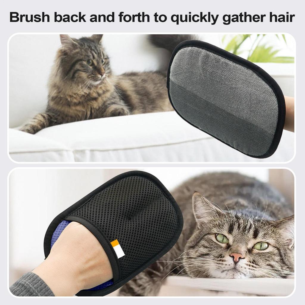 Double Pet Electrostatic Hair Removal Gloves Cat Hair Removal Brush Adhesive Cat Hair Comb Washing Hair Removal Grooming tool