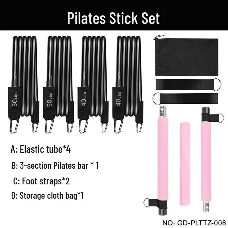 TLXT Pilates Bar Resistance Band Set