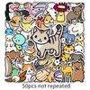 50 Cartoon Animal Stickers: Cute, Waterproof Decorations for Journals, Laptops, Water Bottles, and Phone Cases