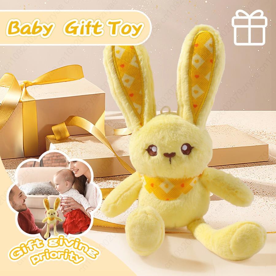 Youngsters Handheld Stick Plush Doll Toy, Adorable Plush Long-legged Rabbit Doll , Ideal Birthday/Christmas/Thanksgiving Gift