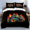 Fiery monster truck delight Bedding sets Duvet covers Pillowcases(1* Duvet Cover 2* Pillowcases without duvet insert)