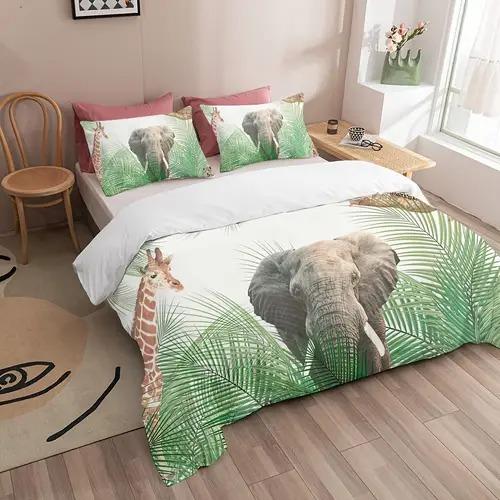 Comforter Giraffe Giraffe Background Theme Suitable For Children Kids And Adults Soft Warm Comfortable Breathable