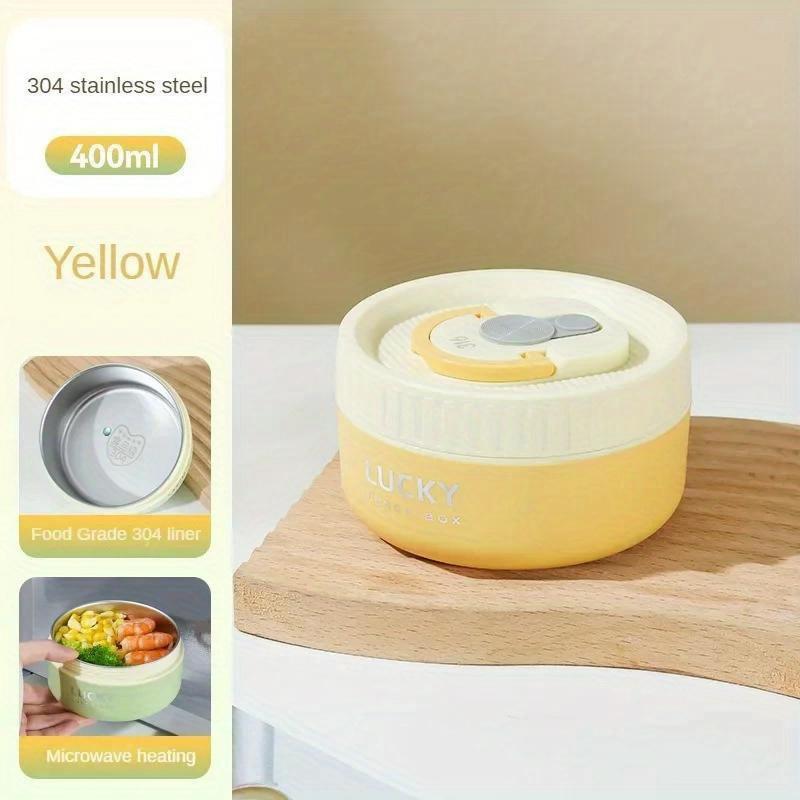 1 pz Portapranzo Termico Sigillato Portatile Impilabile Microonde Acciaio Inossidabile 304 Contenitore per Alimenti Bento