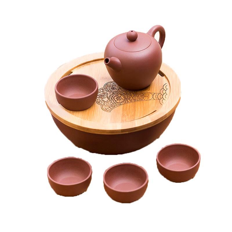 

Wanchunhe Blooming Prosperity Zisha Tea Set