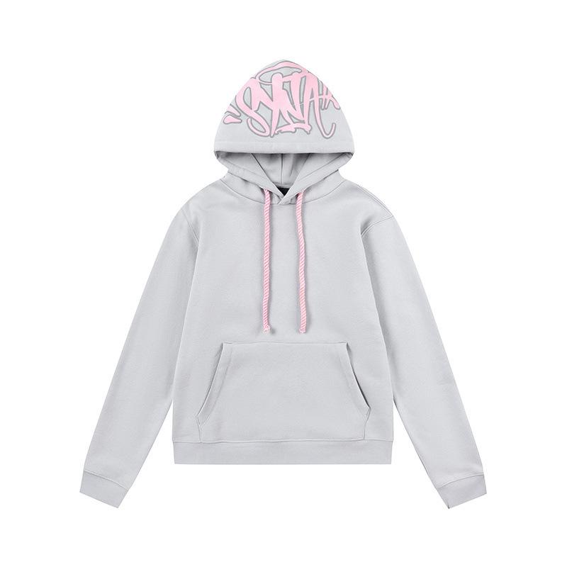 SynaWord American Trendy Brand Loose Sweater Hoodie Sweatpants Y2K Men's and Women's Hip-hop Street Couple Casual Suit