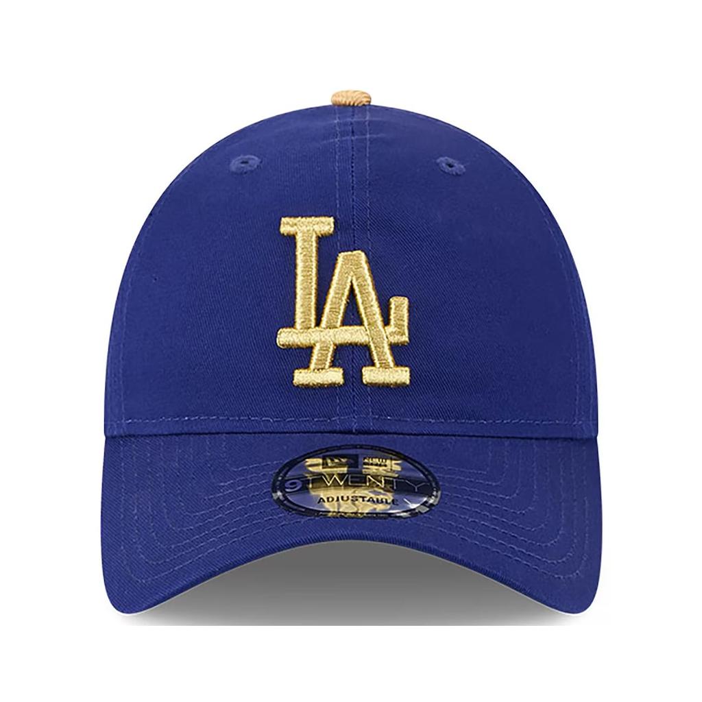 New Era 9TWENTY Los Angeles Dodgers 2025 Gold Collection Strapback Cap, Royal Blue, Low Crown. Imported.