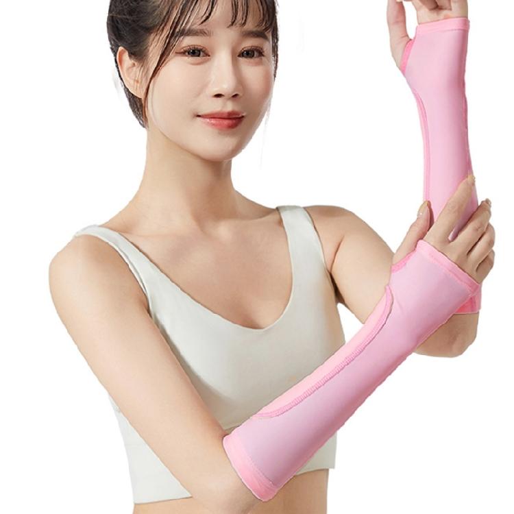Forearm Cover Sleeve Pair for Passing Work, Thumb Hole Stretchy Fabric Design for Gym Practice and Team Use Daily