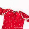 Spring and summer new French temperament waist thin floral square collar lace fungus edge coffee break dress women's pure desire dress