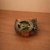 Brass Pocket Compass with Leather Case 5.08 cm Nautical Navigation Tool Handmade Gift Item