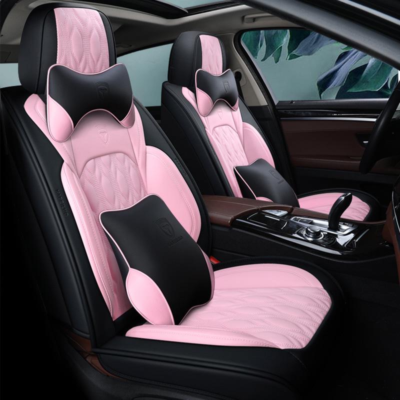 New Seamless Full Leather Universal Car Seat Cushion for All Seasons