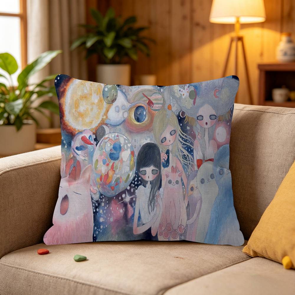 Aya Takano Pillow Anime Pillow Sofa Bed Head Pillow Cover Cushion Cover Fashion
